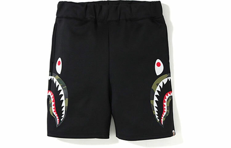 【代購】A BATHING APE Shark Series Casual Shorts Unisex Black