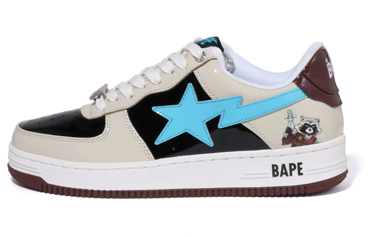 【代購】A BATHING APE X Marvel Bape Sta 'Cream Black Blue' Women's
