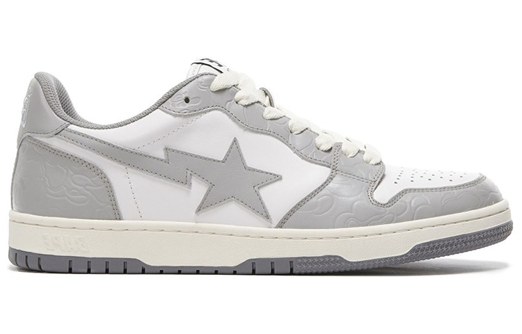 【代購】A BATHING APE Court Sta Low 'White Gray'