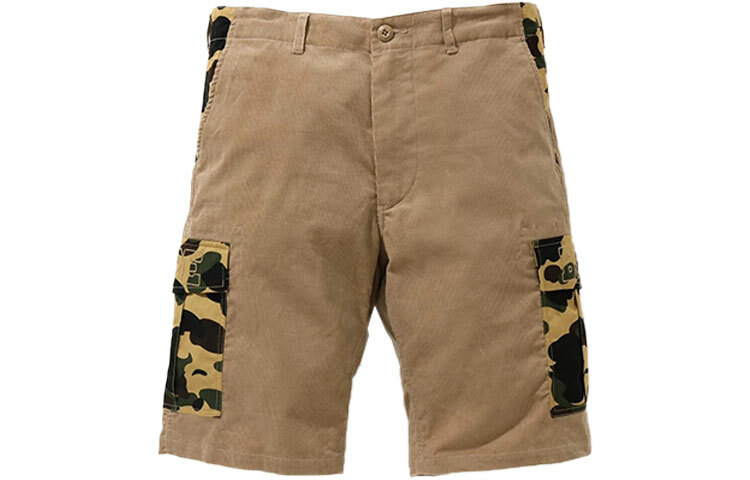 【代購】A BATHING APE 1st Camo Corduroy Wide 6Pocket Shorts