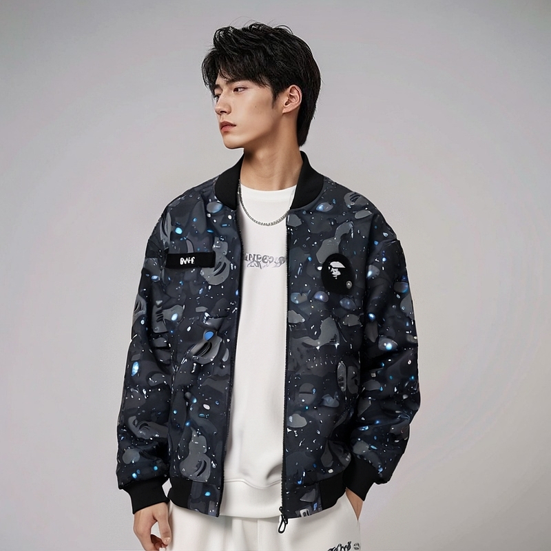 【代購】A BATHING APE Space Camo Loose Fit MA 1 Jacket