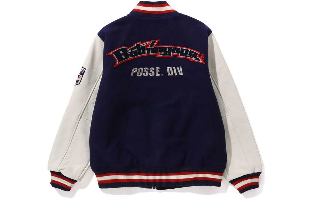 【代購】A BATHING APE Logo Patch Varsity Jacket