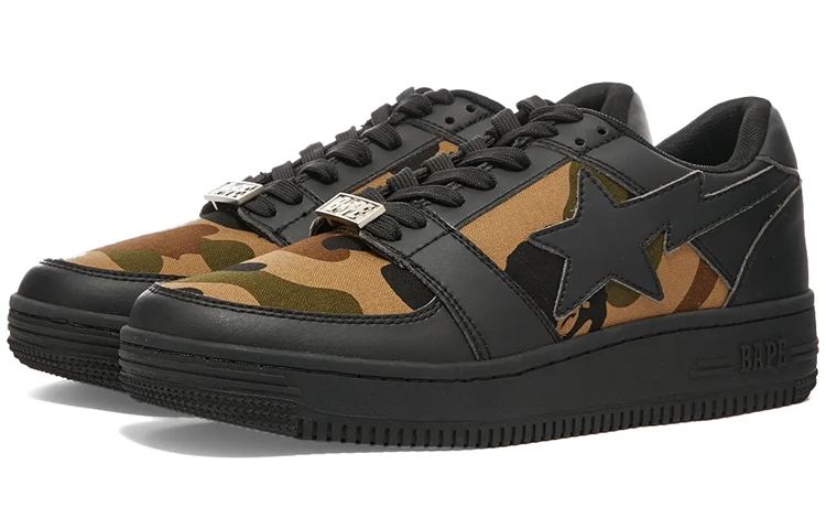 【代購】Bape 1st Camo Bape Sta Low Black