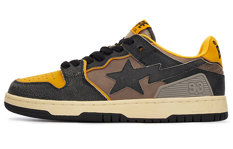 【代購】A BATHING APE Sk8 Sta 'Yellow Black' Women's