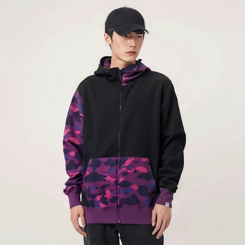 【代購】A BATHING APE Color Camo Shark Full Zip Hoodie FW23