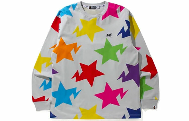 【代購】A BATHING APE Sta Pattern Relaxed Fit L/S Tee