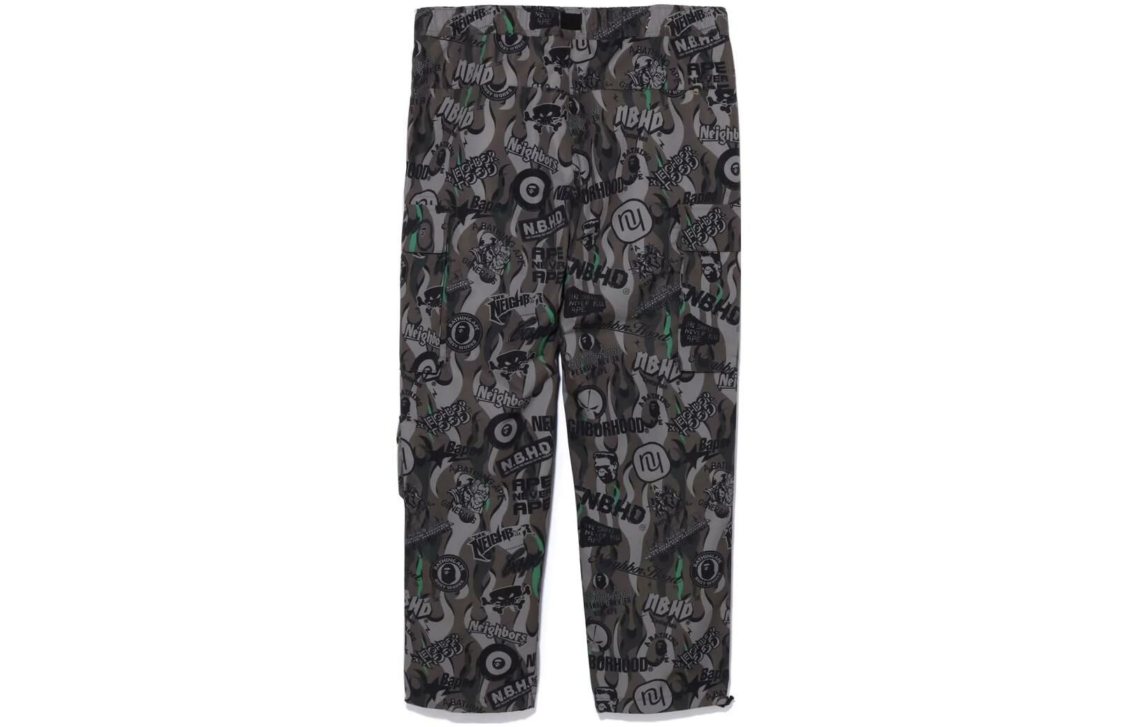 【代購】A BATHING APE X Neighborhood Multi Pocket Track Pants
