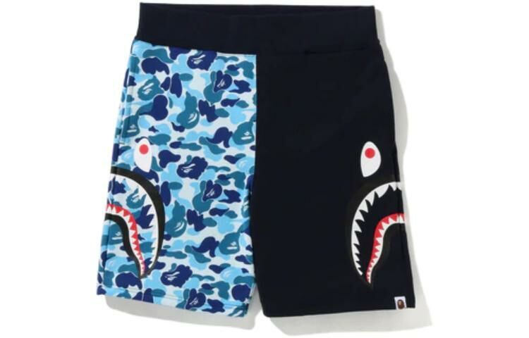【代購】A BATHING APE Abc Camo Side Shark Sweat Shorts