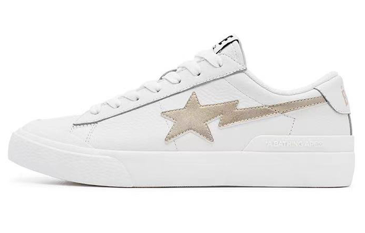 【代購】BAPE A BATHING APE Mad Sta White Gold
