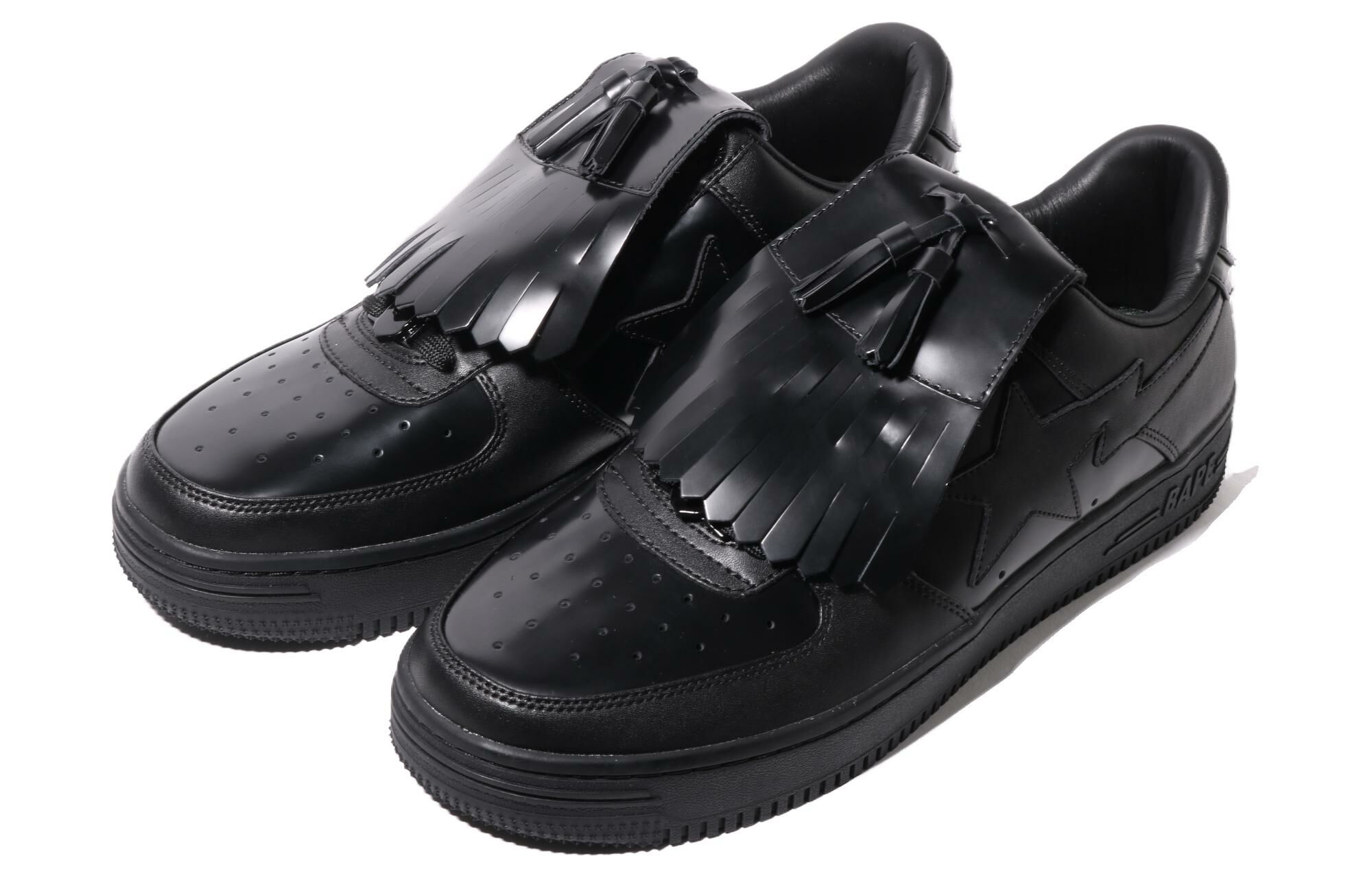 【代購】A BATHING APE® Quilt Tassel Leather Sneakers