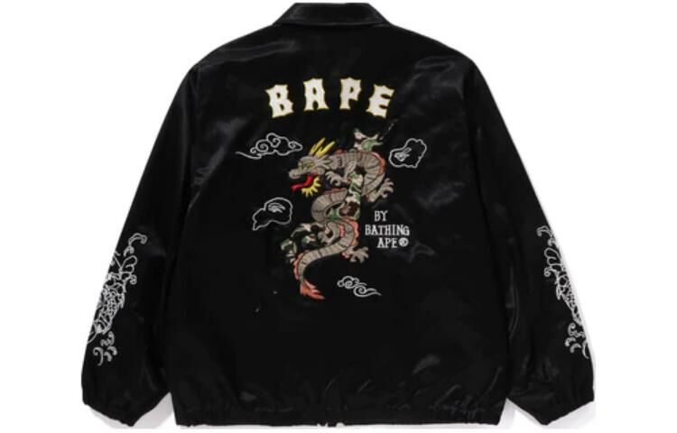 【代購】A BATHING APE Souvenir Embroidered Design Satin Jacket