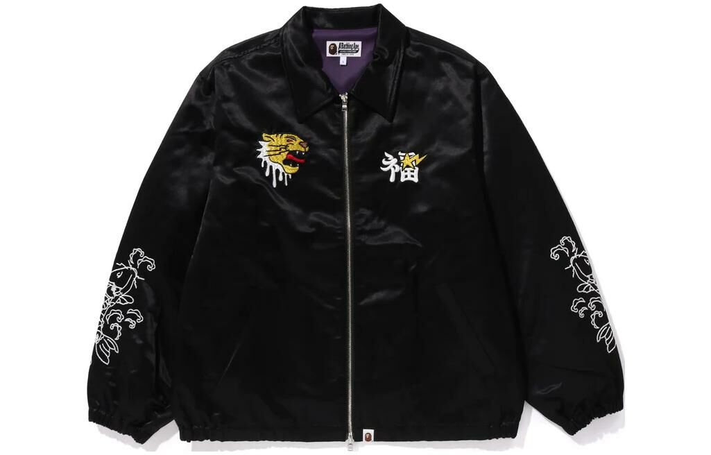 【代購】A BATHING APE Souvenir Embroidered Design Satin Jacket