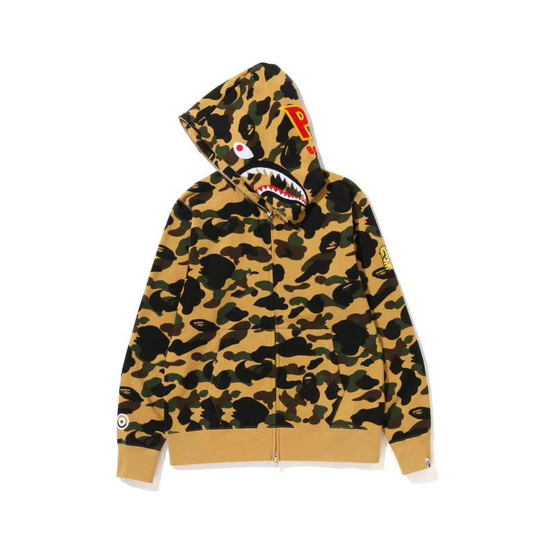 【代購】A BATHING APE 1st Camo Shark Wide Full Zip Double Hoodie