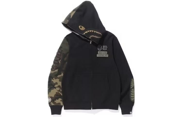 【代購】A BATHING APE X Undwoodland Camo Shark Hoodie