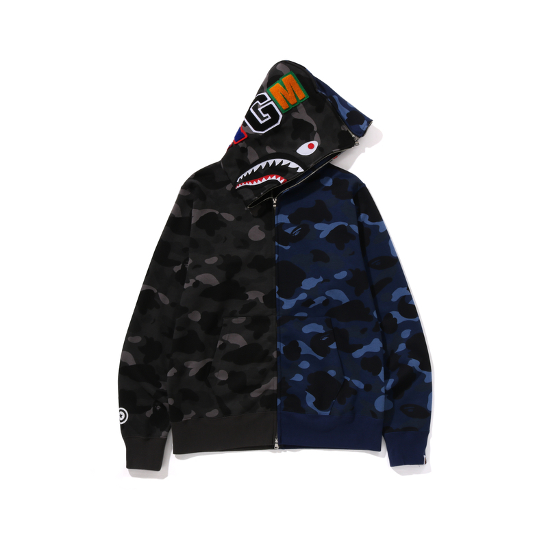 【代購】A BATHING APE Color Camo Separate Shark Full Zip Hoodie