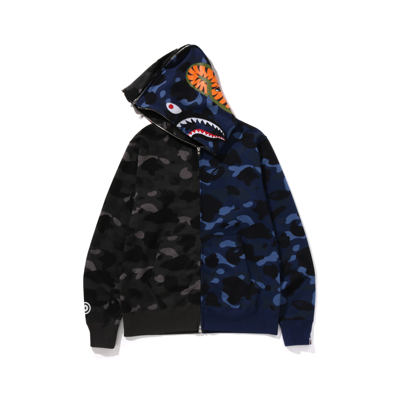 【代購】A BATHING APE Color Camo Separate Shark Full Zip Hoodie