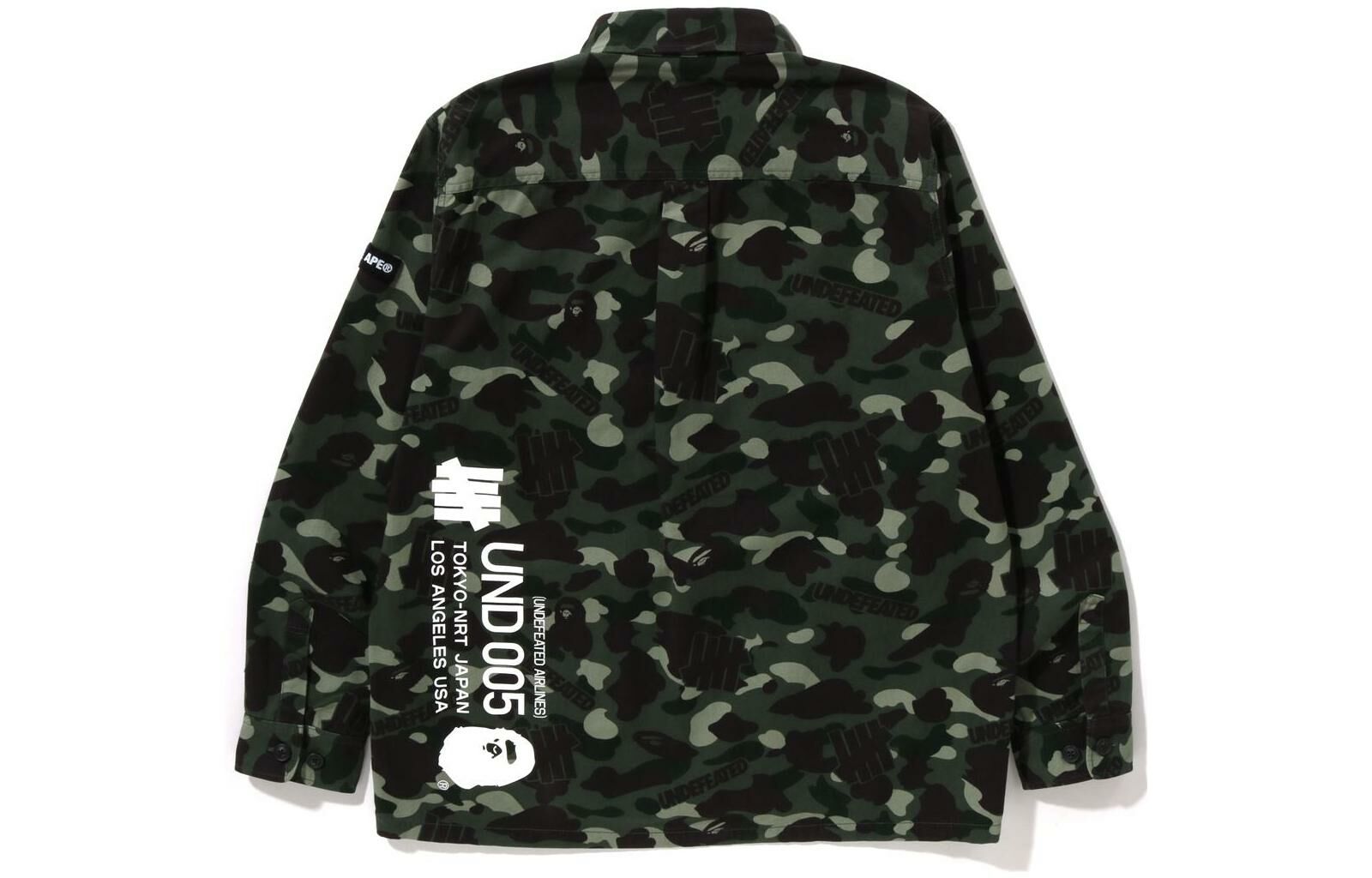 【代購】A BATHING APE X Undefeated Color Camo Flannel Jacket