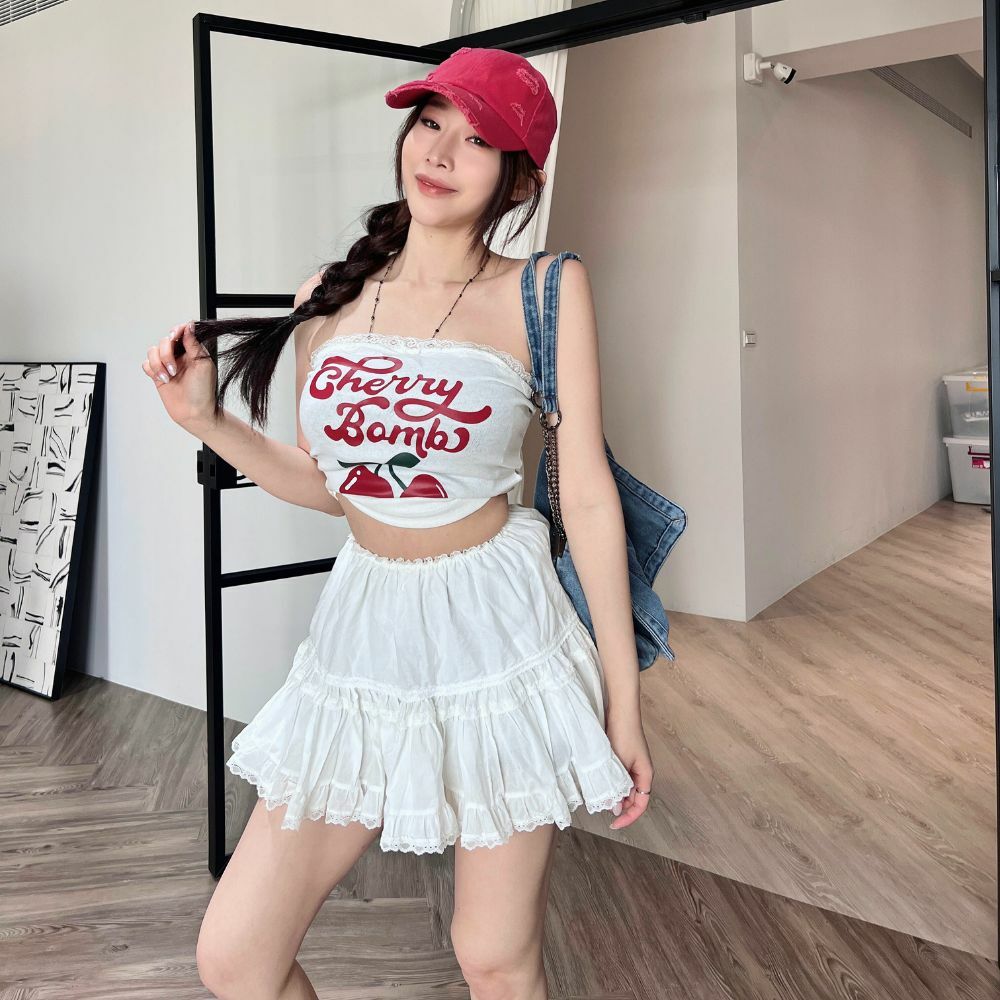 【顯瘦推薦】蕾絲拼接蛋糕裙-2色 (現貨)