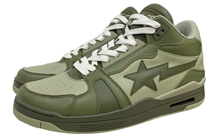 【代購】A BATHING APE® Clutch STA Leather Sneakers