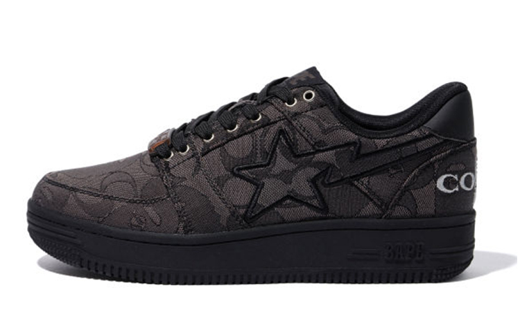 【代購】A BATHING APE X Coach Bape Sta 'Black'