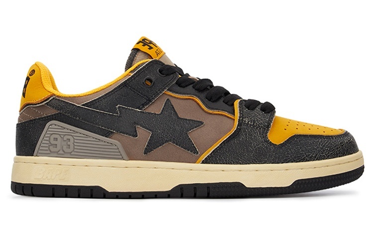 【代購】A BATHING APE Sk8 Sta 'Yellow Brown'