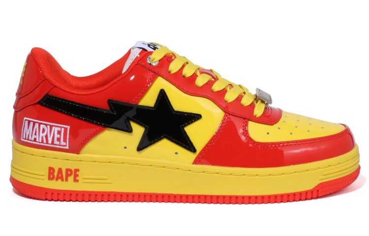 【代購】A BATHING APE X Marvel Bape Sta 'Red Yellow Black' Women's