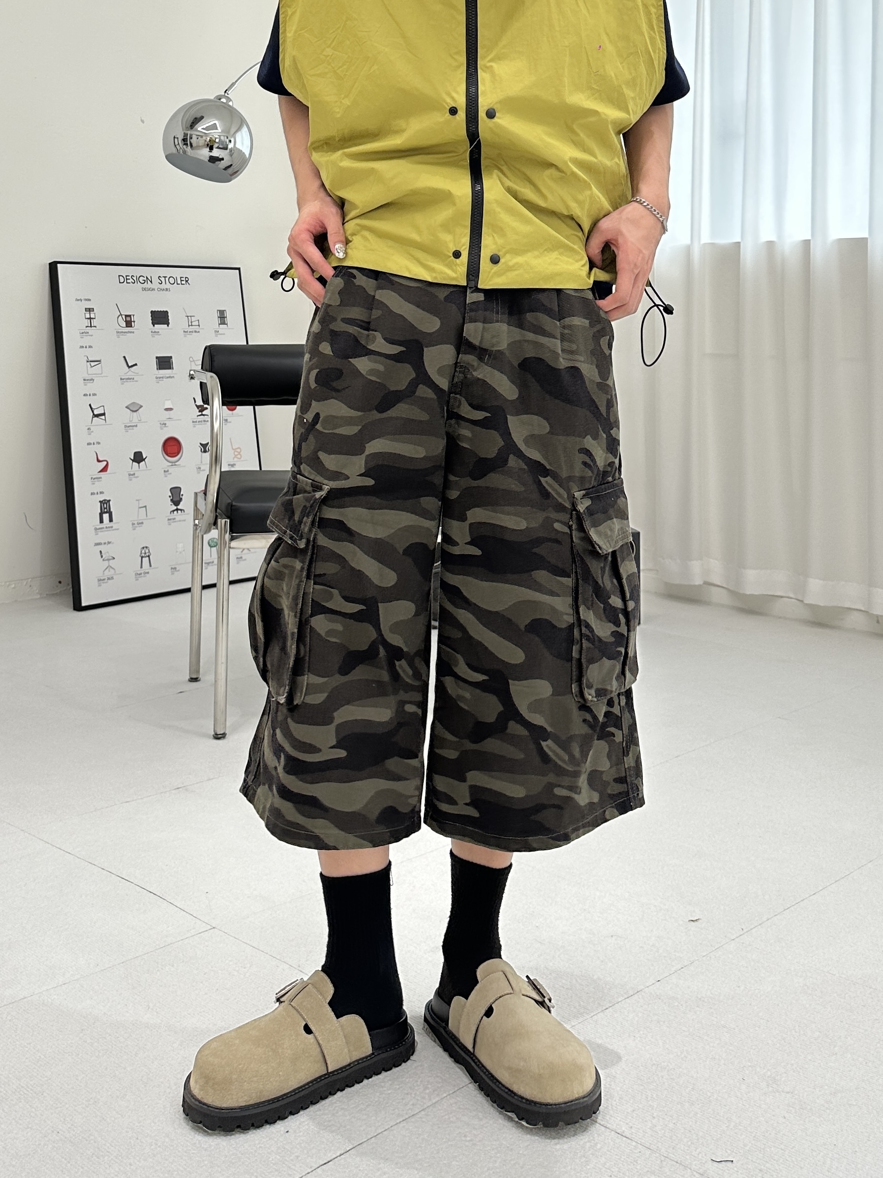 迷彩 七分褲 街頭必備
