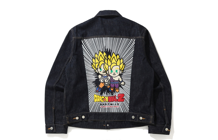 【代購】A BATHING APE X Dragon Ball Z Baby Milo Big Ape Head Denim Jacket