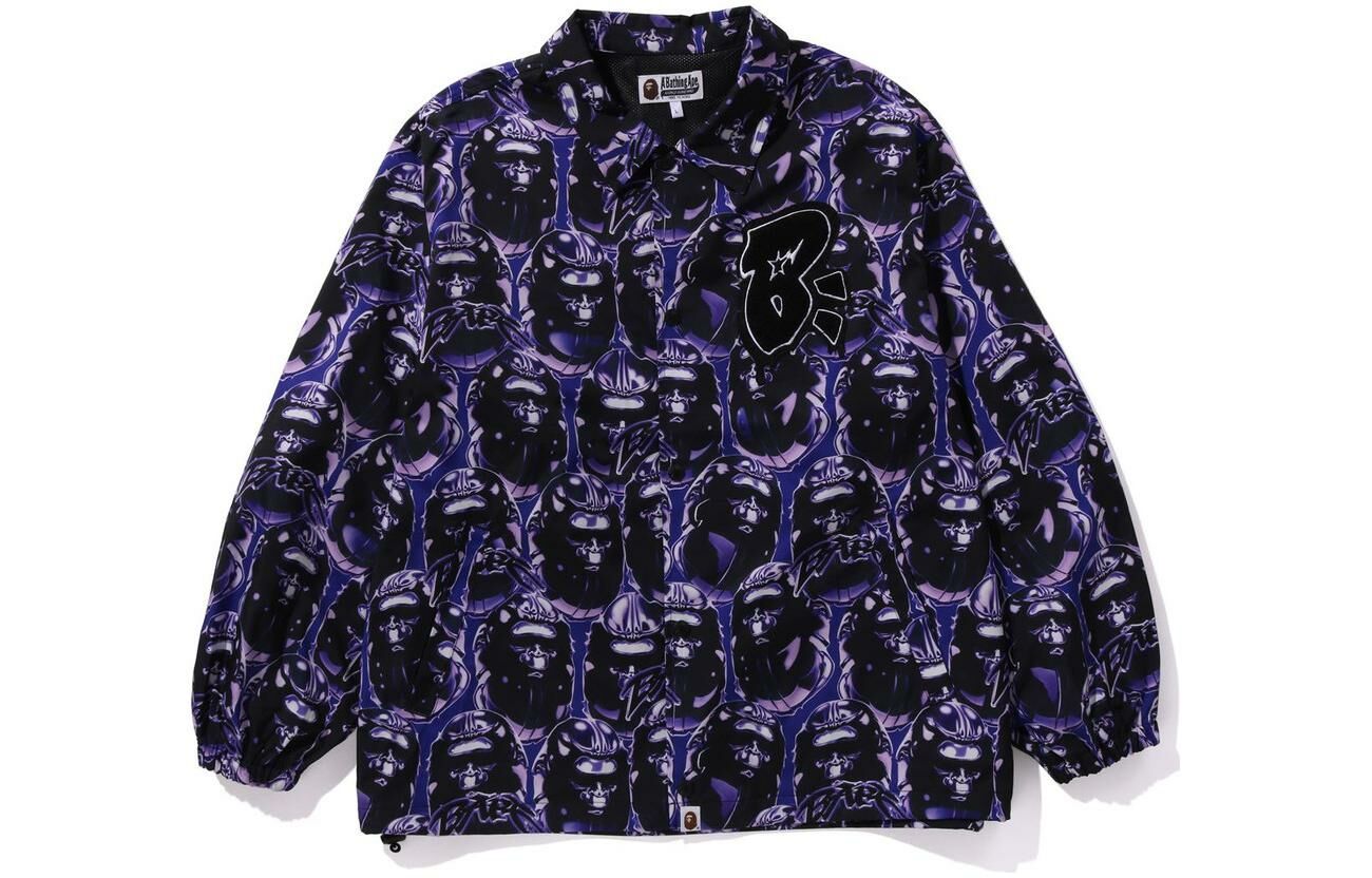 【代購】A BATHING APE Head Graffiti Coach Jacket