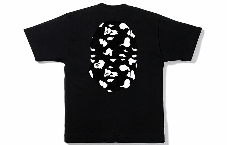 【代購】A BATHING APE Stripe Abc Camo Big Ape Head Tee