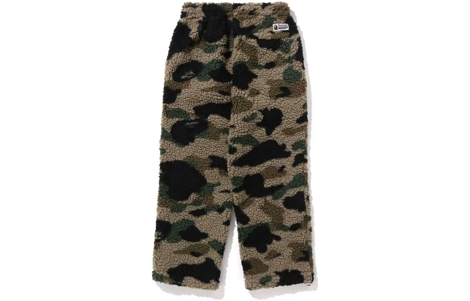 【代購】A BATHING APE 1st Camo Metal Ape Head One Point Fleece Pants