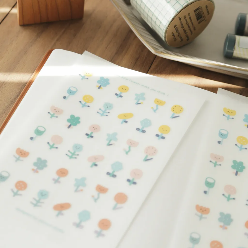 小花 2入轉印貼紙｜右手超人