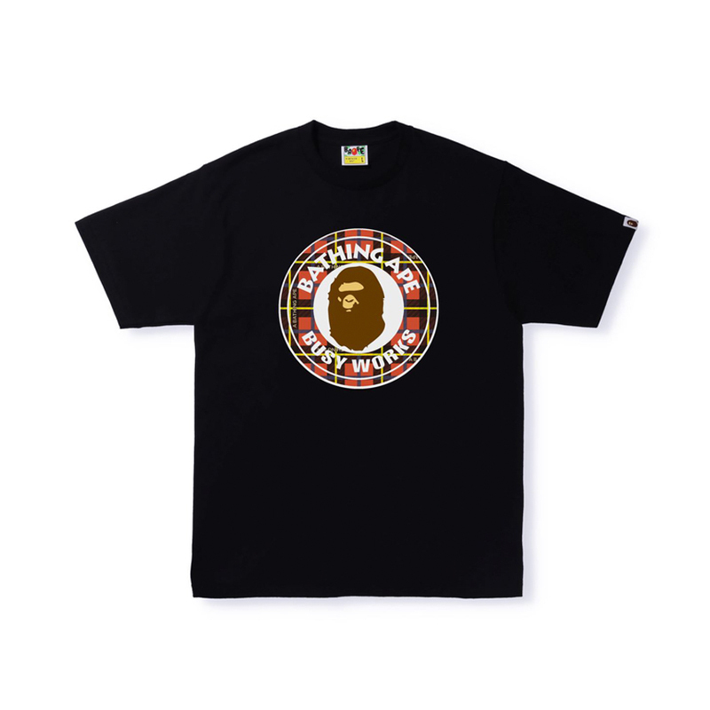 【代購】A BATHING APE Logo Check Busy Works Tee