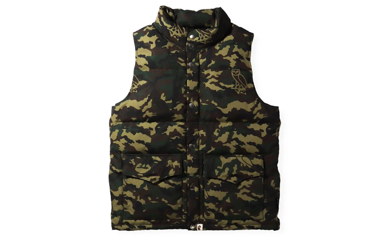 【代購】A BATHING APE X Ovo Woodland Camo Down Vest