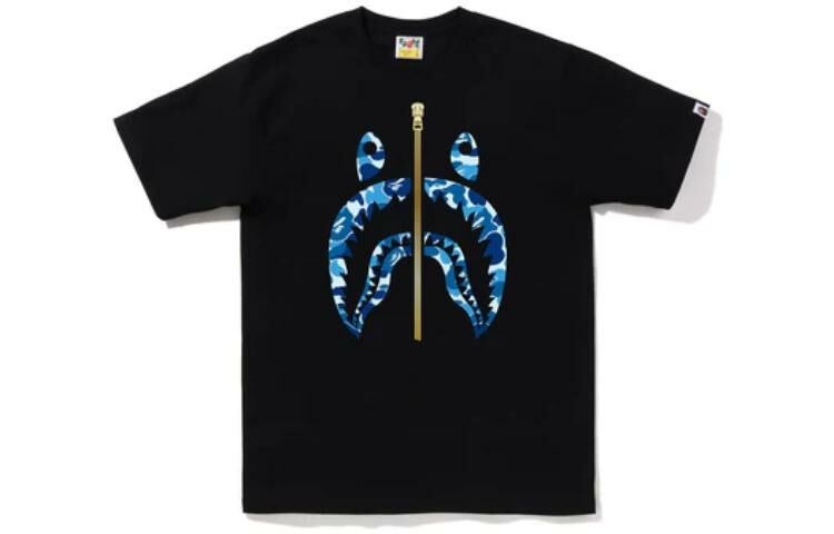 【代購】A BATHING APE Abc Camo Gold Zip Shark Tee
