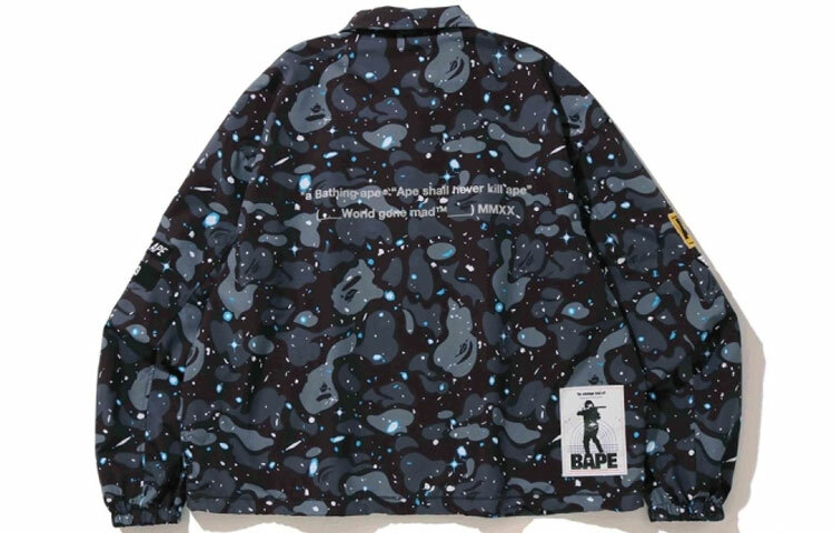 【代購】A BATHING APE Relaxed Space Camo Coach Jacket