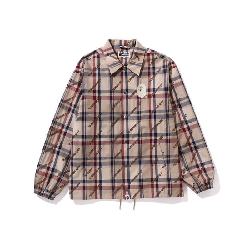 【代購】A BATHING APE A BATHING APE Logo Check Pattern Coach Jacket