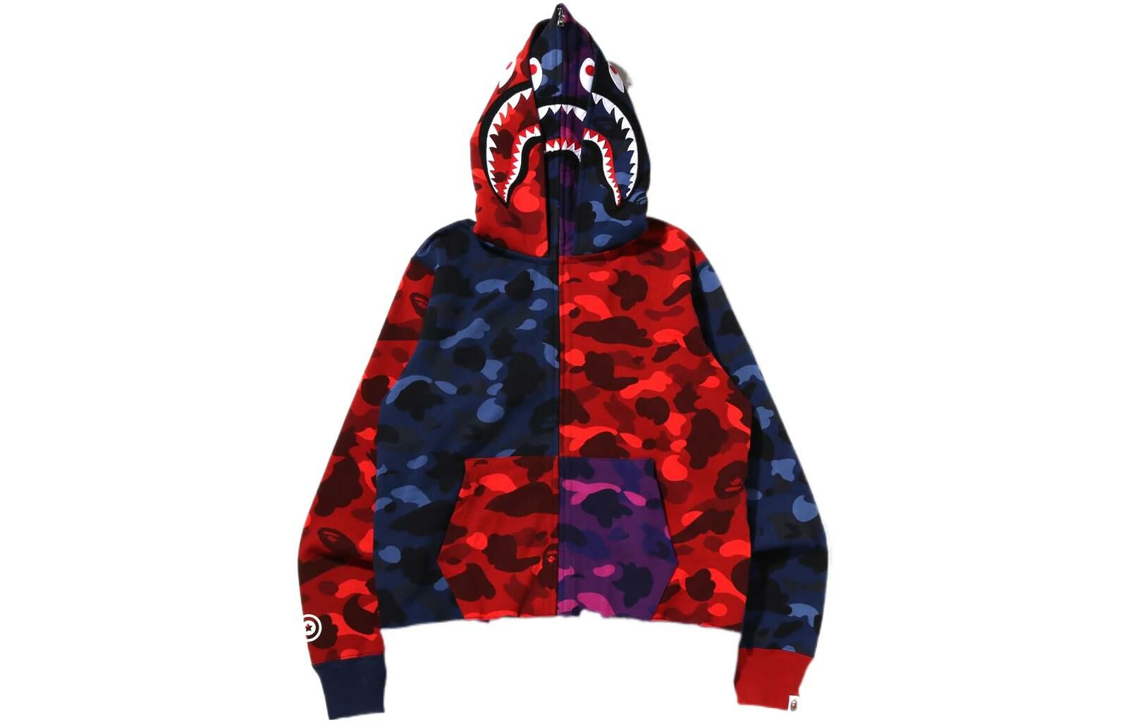 【代購】A BATHING APE Mix Camo Shark Hoodie
