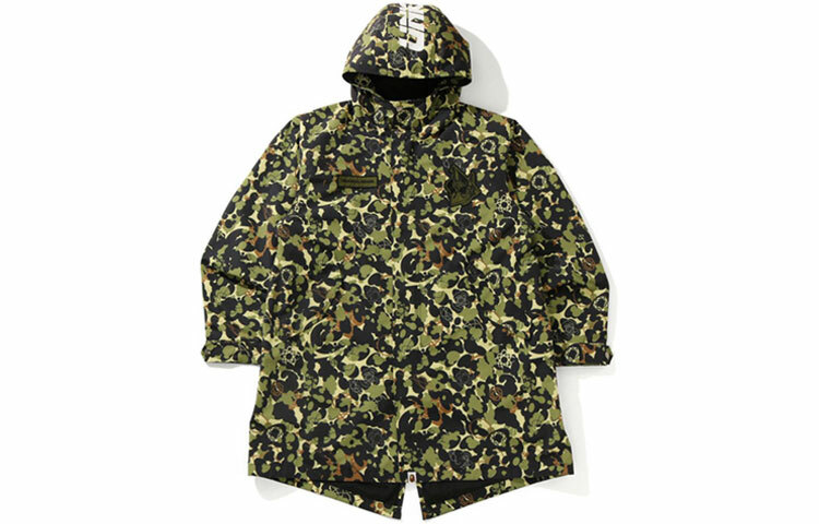 【代購】A BATHING APE X Unkle Mwa Camo M-51 Hoodie Jacket