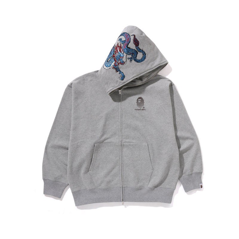 【代購】A BATHING APE Tiger And Dragon Relaxed Fit Full Zip Hoodie