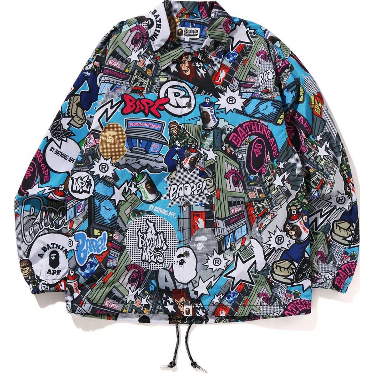 【代購】A BATHING APE SS24 COMIC ART Collection Jackets & Coats Men's Multicolor