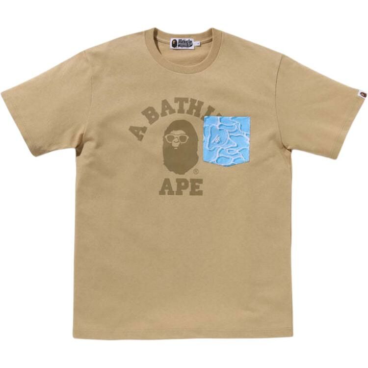【代購】A BATHING APE Abc Sea Surface Camo Pocket College Tee