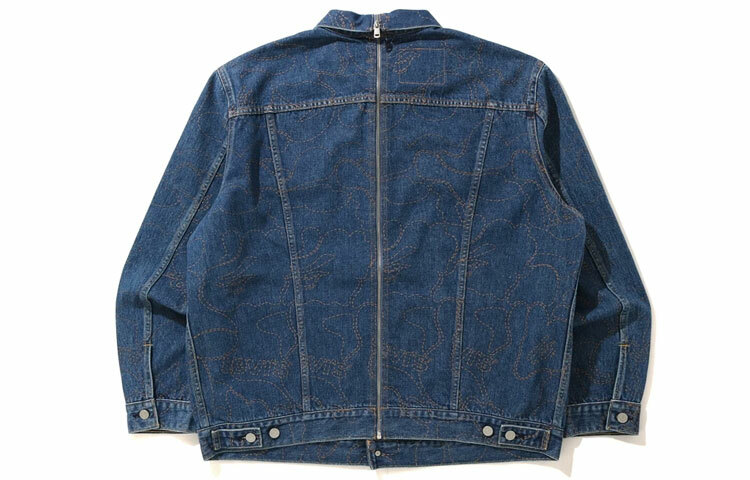 【代購】A BATHING APE X Levi's Camo Trucker Jacket Japan Exclusive