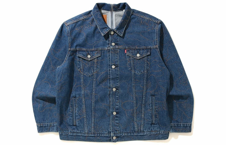 【代購】A BATHING APE X Levi's Camo Trucker Jacket Japan Exclusive