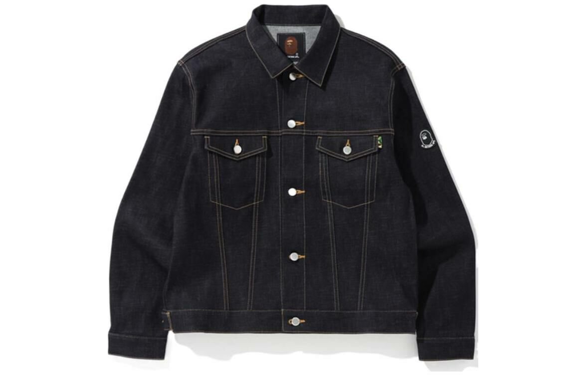 【代購】A BATHING APE FW22 Denim Jacket Men's Dark Blue