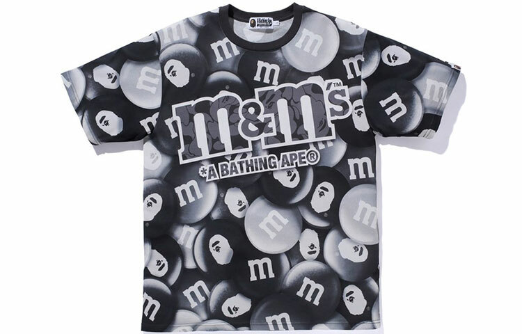 【代購】M&m's X A BATHING APE Bape X M&M'S T-Shirts Men Black