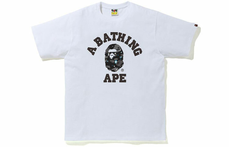 【代購】A BATHING APE Space Camo Print College Tee