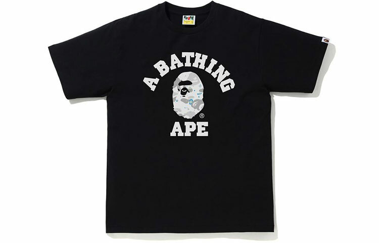 【代購】A BATHING APE Space Camo Print College Tee