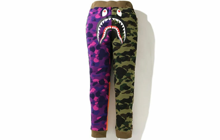 【代購】A BATHING APE Shark Series Knitted Sports Pants Men's Multicolor