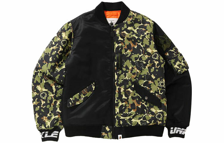 【代購】A BATHING APE X Unkle Mwa Camo MA 1 Jacket